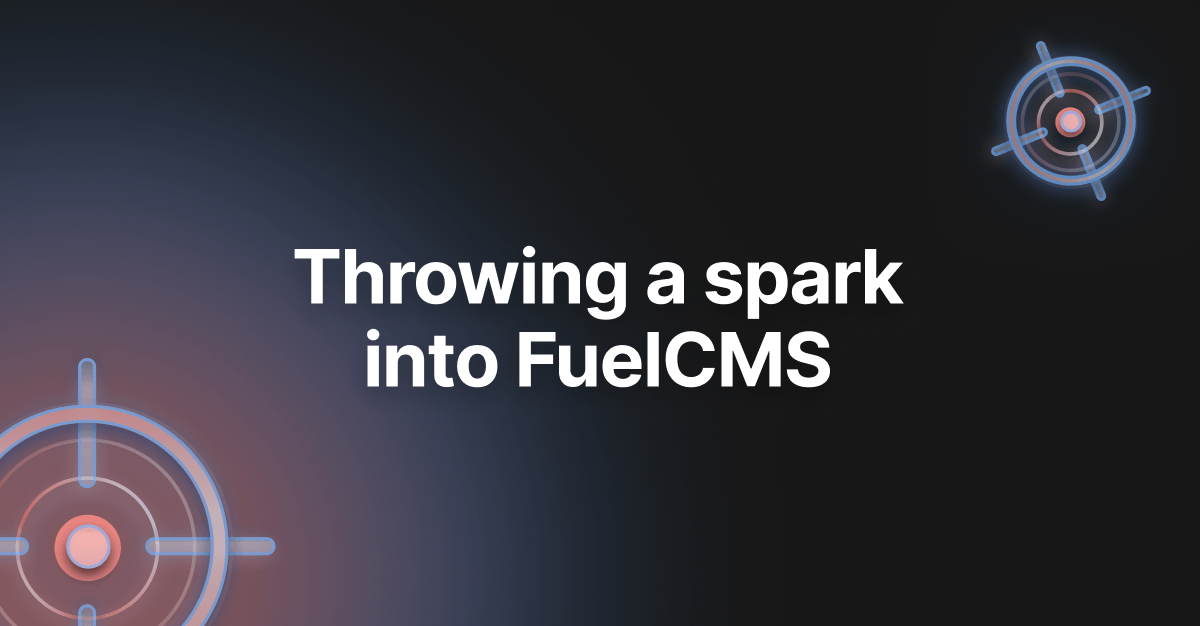 Throwing a spark in FuelCMS